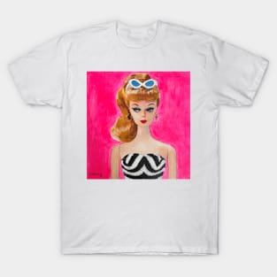 Portrait of Pink Plastic Doll T-Shirt